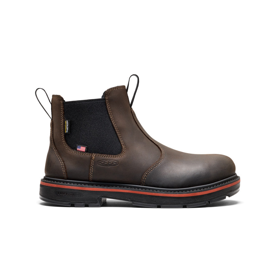 Men's Liberty Chelsea 90?? Heel Work Boot (Carbon Toe)  |  Coffee Bean/Black