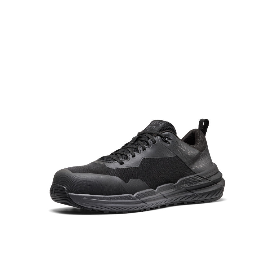 Men's Speedworks ESD Work Sneaker (Carbon Toe) | Black/Black - Image 3