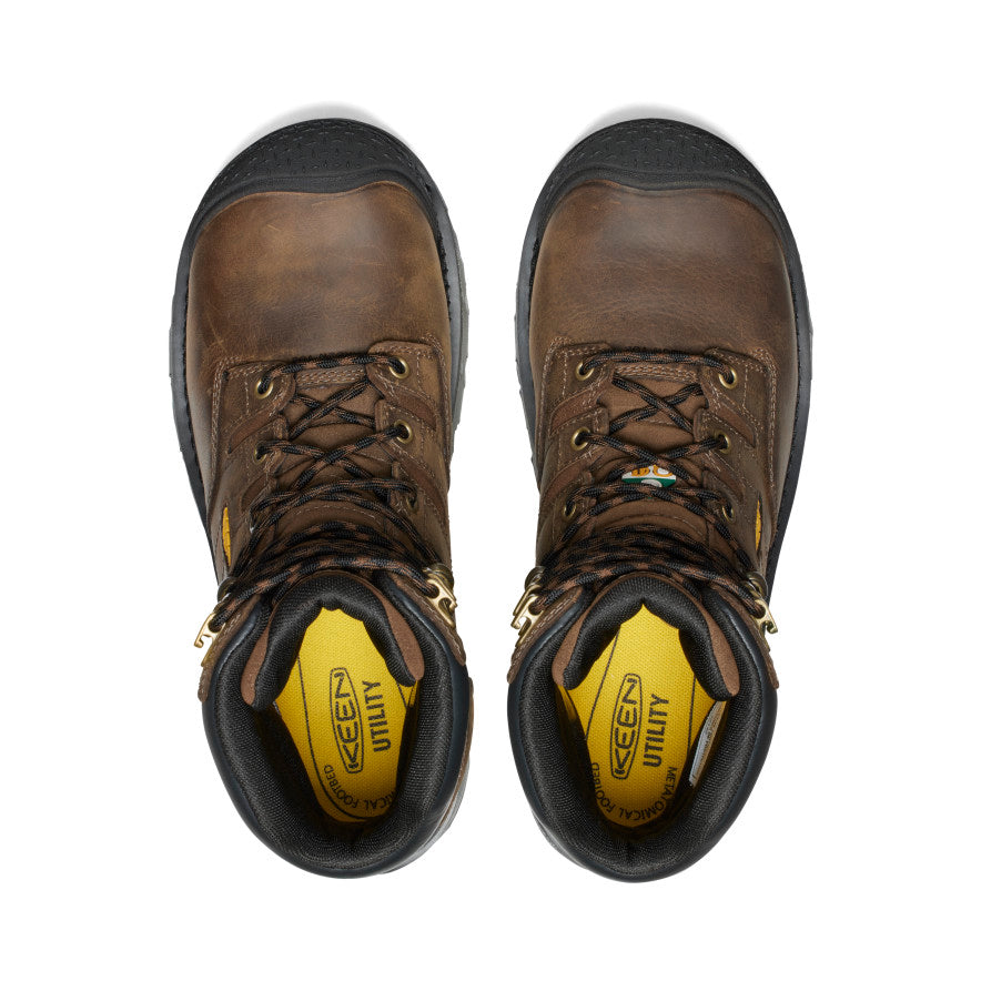 Men's CSA Camden 8 Waterproof Boot (Carbon Toe) | Dark Earth/Black - Image 4