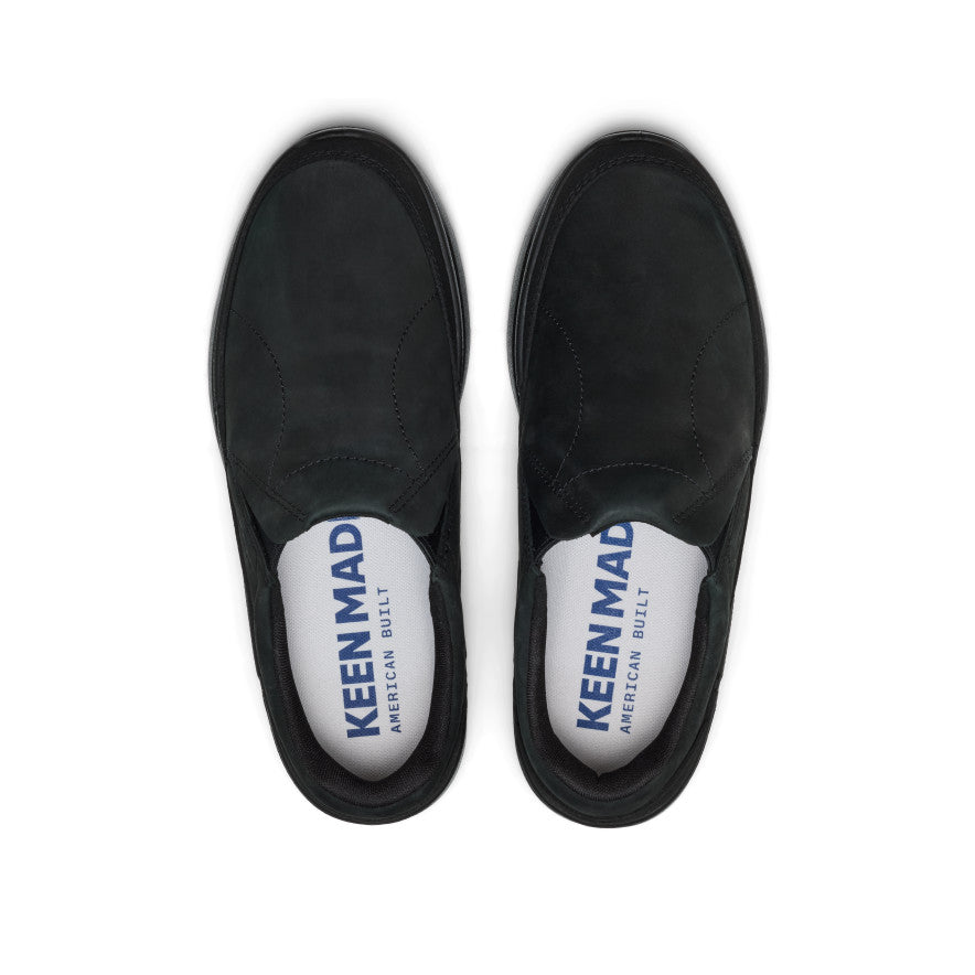 Men's KM2 Leather Slip-On | Black/Black - Image 4