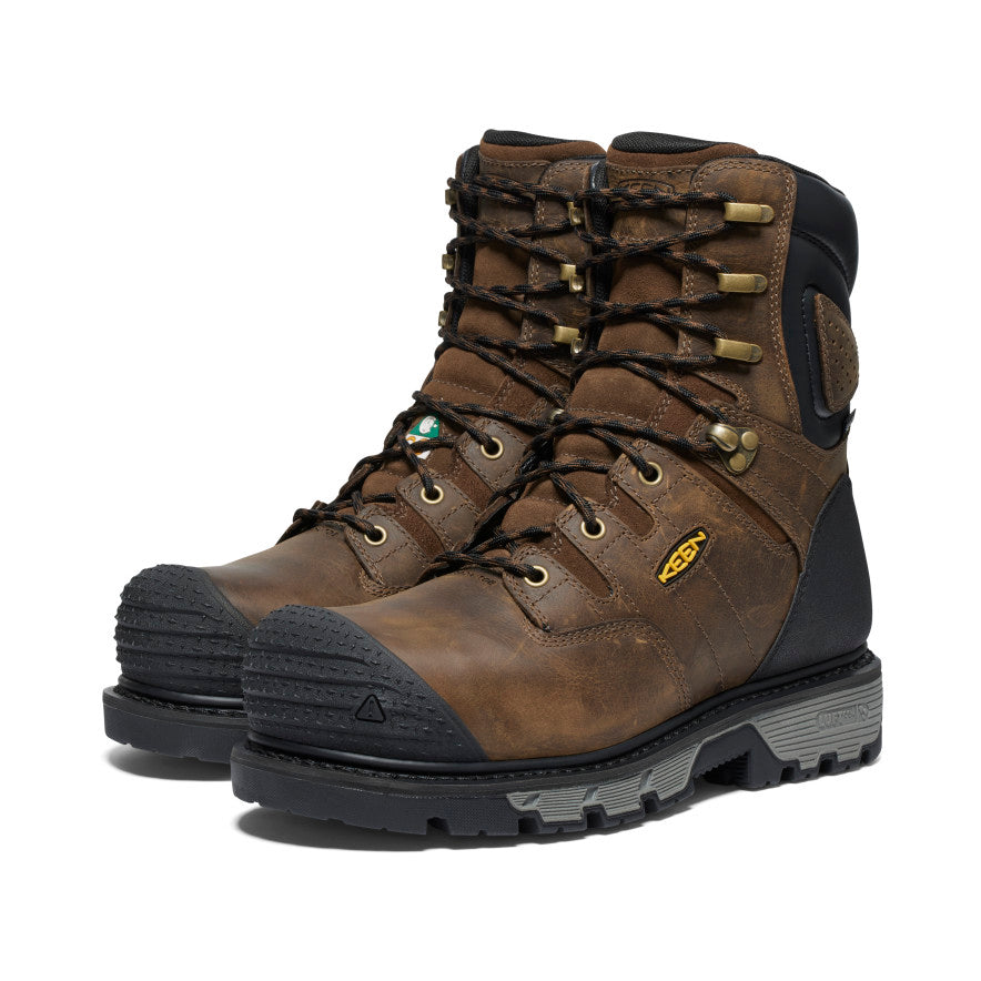 Men's CSA Camden 8 Waterproof Boot (Carbon Toe) | Dark Earth/Black - Image 2
