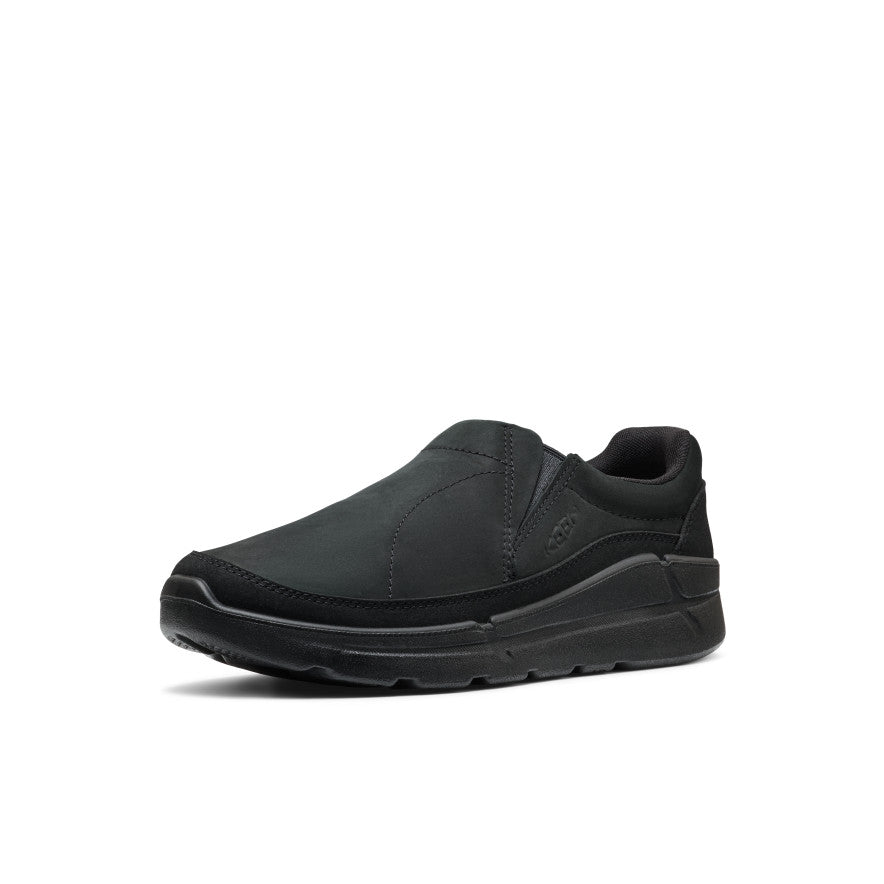 Men's KM2 Leather Slip-On | Black/Black - Image 3