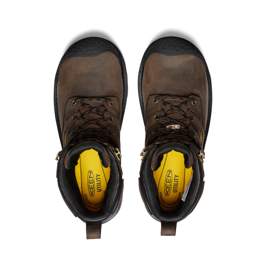 Men's CSA Camden 6 Waterproof Boot (Carbon Toe) | Dark Earth/Black - Image 4