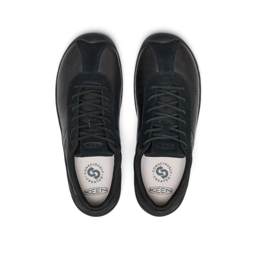 Women's Jasper Decon Leather Sneaker | Black/Black - Image 4