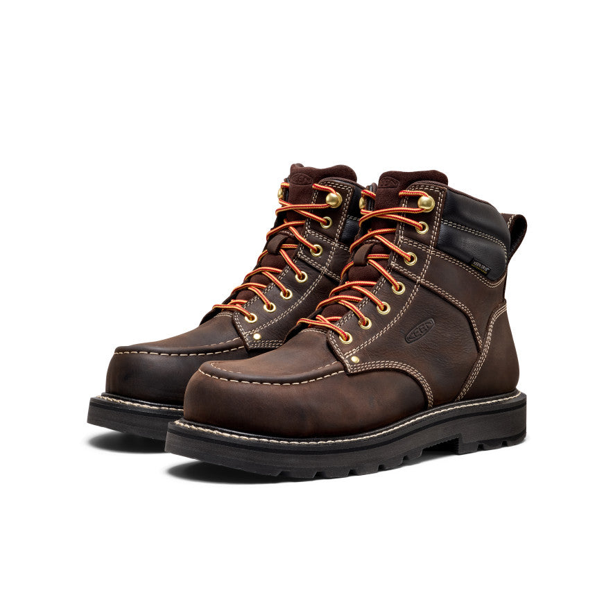 Men's Cincinnati 6 Waterproof 90° Heel Boot (Carbon Toe) | Coffee Bean/Black - Image 2