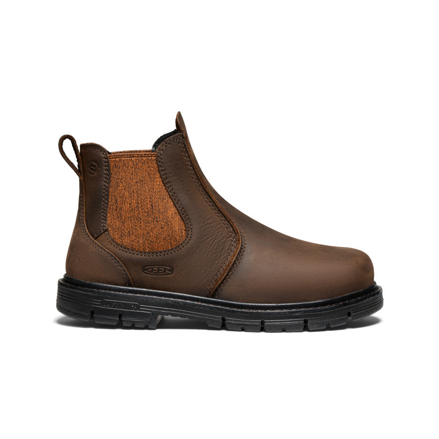 Women's San Jose Chelsea 90?? Heel Boot (Aluminum Toe)  |  Cascade Brown/Black