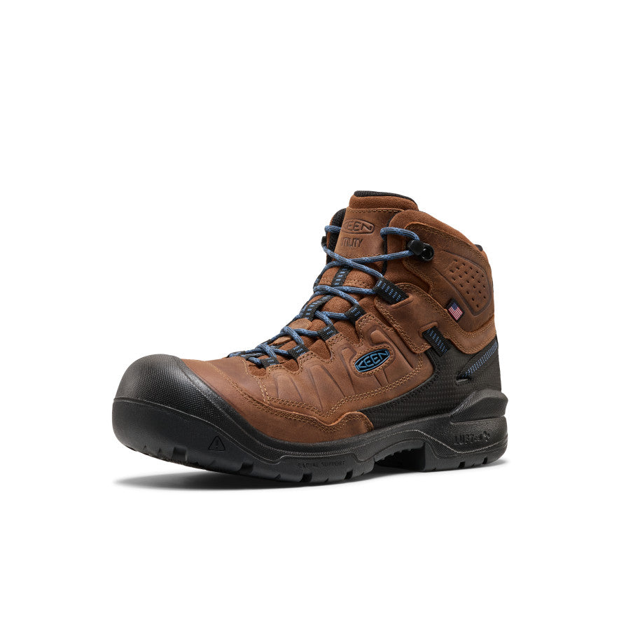 Men's Targhee IV LTR Waterproof Work Boot (Carbon Toe) | Bison/Black - Image 3