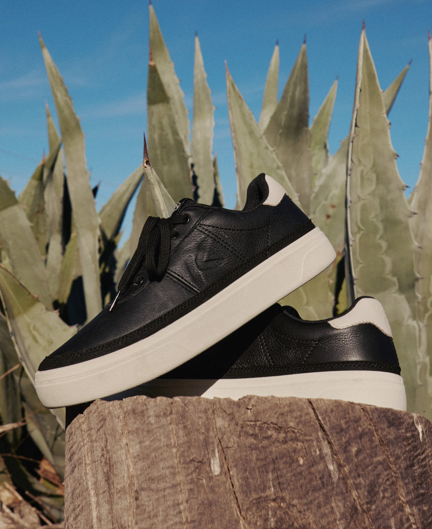Men's KM4 Leather Sneaker | Black/Birch - Image 9