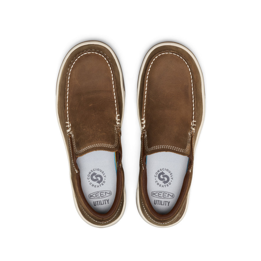 Men's Gibson Slip-On Work Shoe (Carbon Toe) | Belgian/Gum - Image 4