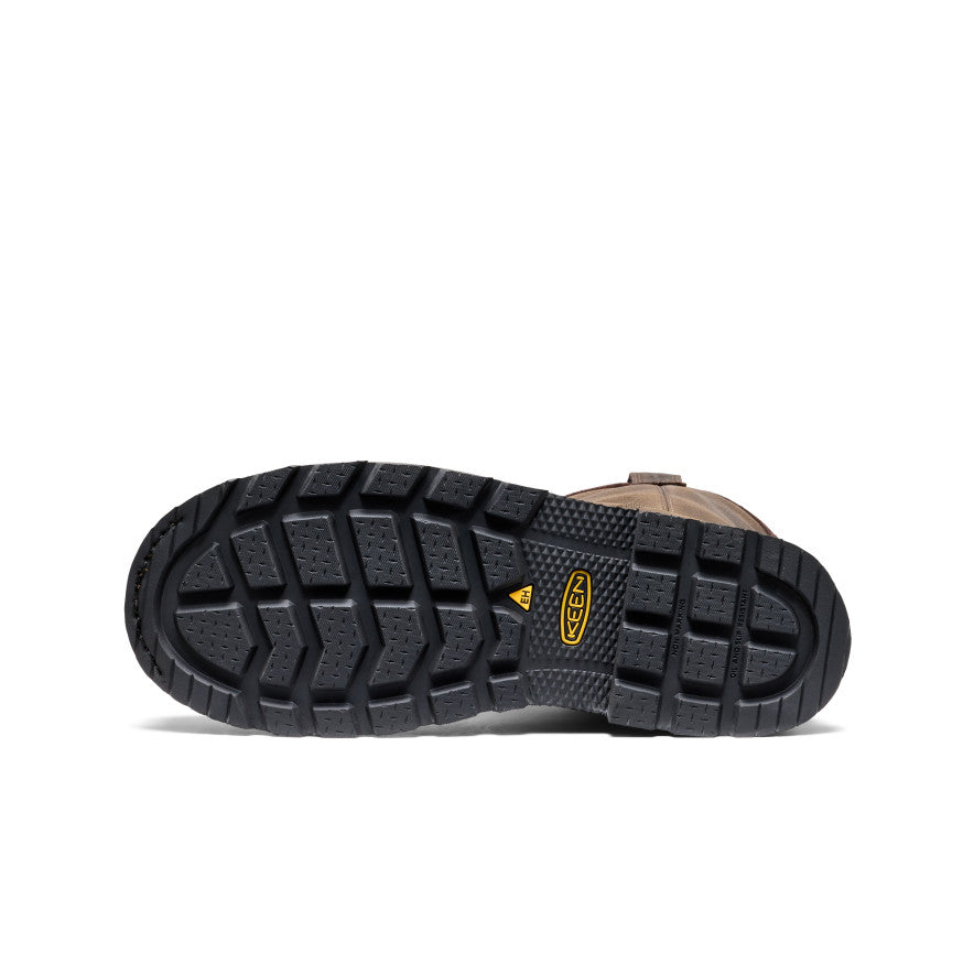 Men's Cincinnati Pull-On 90?? Heel Waterproof Work Boot (Carbon Toe) | Chocolate Brown/Black - Image 6