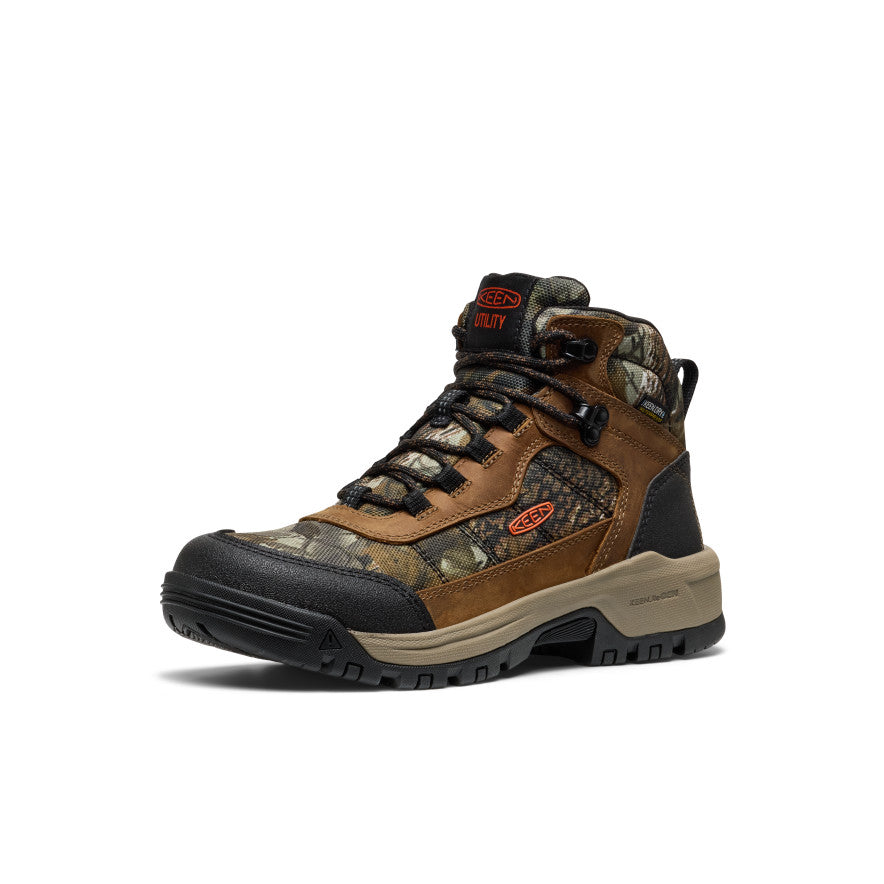 Women's Skokie Waterproof Work Boot (Soft Toe) | Camo/Black - Image 3