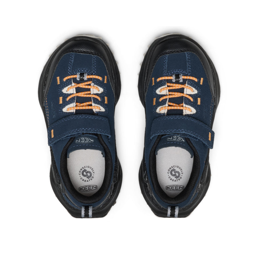 Little Kids' Jasper Zionic Sneaker | Naval Academy/Flame Orange - Image 4